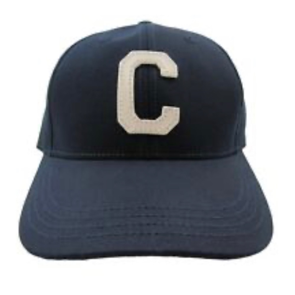 Coach men’s varsity baseball hat. Navy with white logo.
